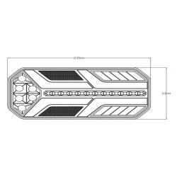 Lampa spate 235x110, 7 functii, LED Neon, cu semnalizare dinamica, stanga L1885 TruckLed Lampa spate 235x110, 7 functii, LED Neon, cu semnalizare dinamica, stanga L1885 TruckLed