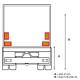 Set 4 placi reflectorizante vehicul lung, remorci, 283x195mm, Reflex 4005Mukn