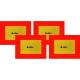 Set 4 placi reflectorizante vehicul lung, remorci, 283x195mm, Reflex 4005Mukn