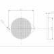 Catadioptru rotund cu 2 urechi, rosu fi78 DOB-039C Fristom