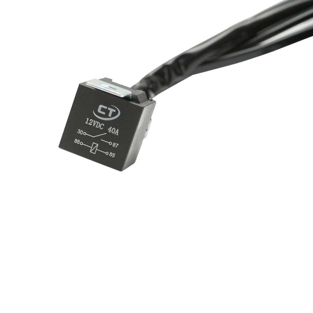 Cablaj electric pentru 2 proiectoare, 3m, cu intrerupator Led si releu 12v 40A,  TT.A90