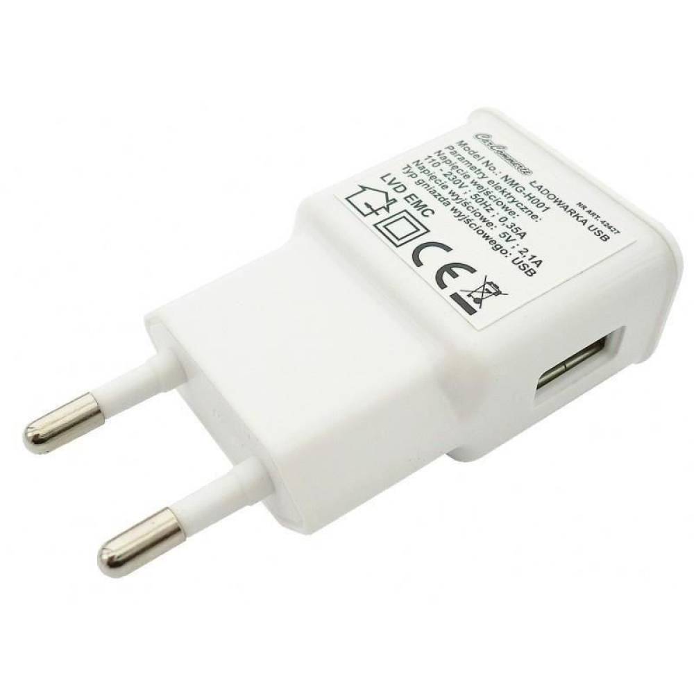 Stecher priza 220V pentru USB, 5V, 2,1A, incarcator cu 1 USB 42427 CarCo