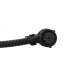 Mufa conector cu 8 pini, pentru lampi, in L, neagra cu cablu, Bayoneta, E1342 Truck Led