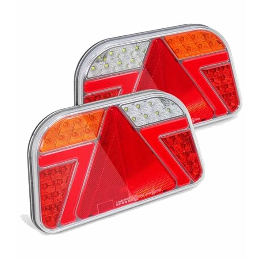 Lampa spate 241x140, 7 functii, cu ceata, mers inapoi, triunghi, SET stanga + dreapta, L1877 +L1876 Truck Led