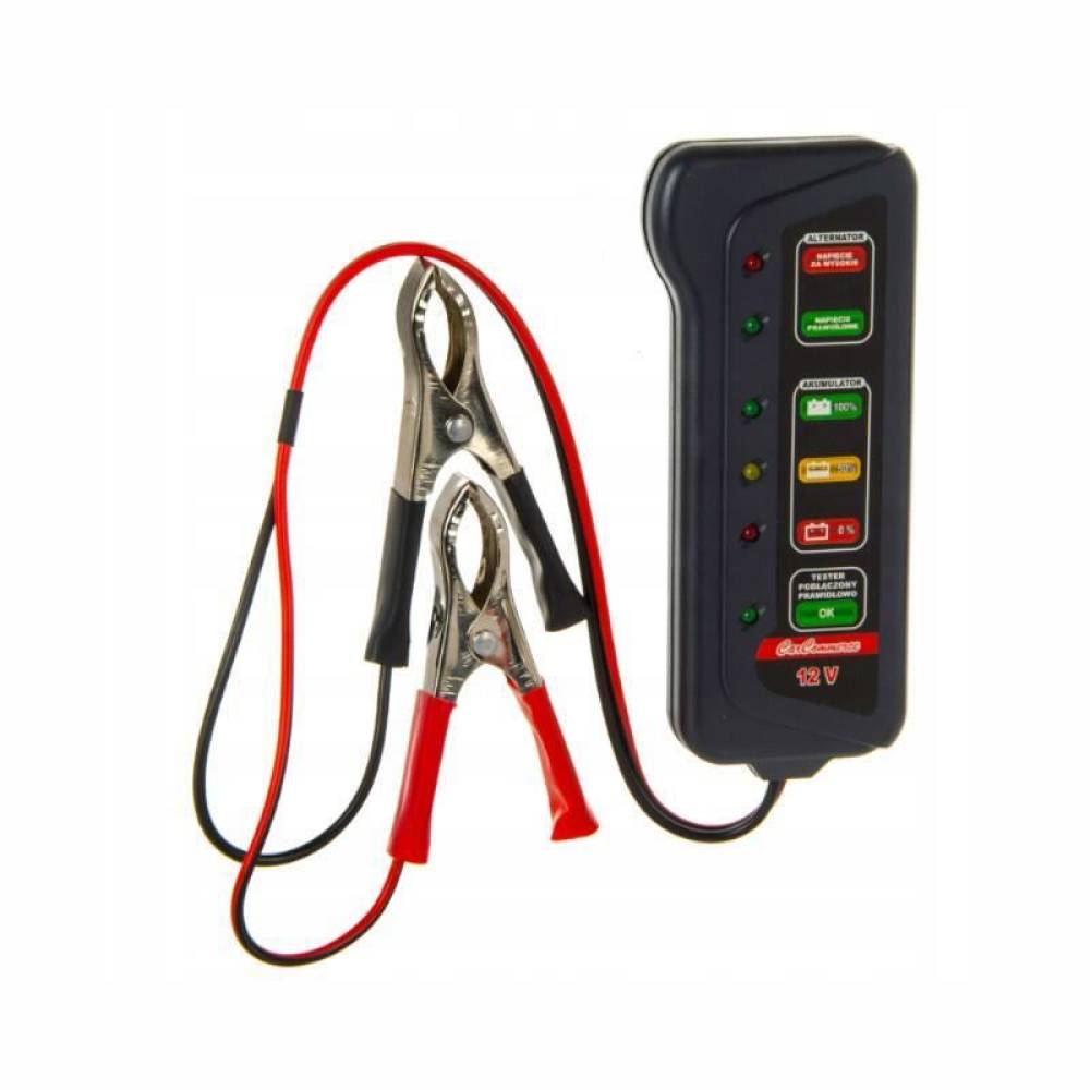 Tester voltmetru, acumulator si alternator, cu LED-uri, EVANS 42845 CarCo