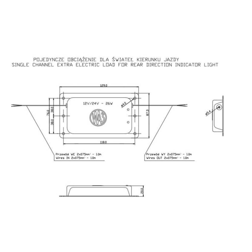 Modul Led control Box 12-24V - anulator eroare semnalizare pentru 1 lampa, O1-493 WAS