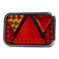Lampa spate 200x130, LED, 6 functii, cu numar si ceata, FT-270 L TB PM Fristom