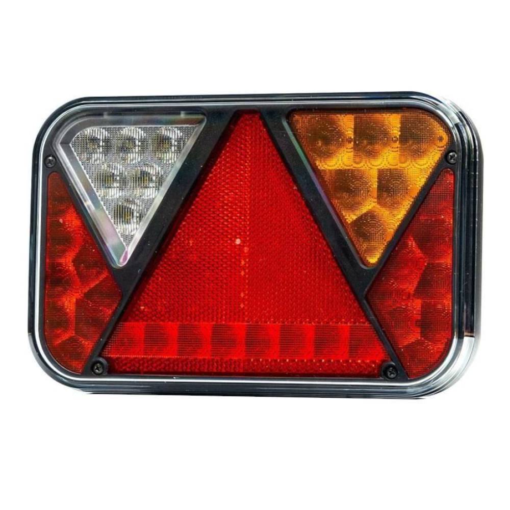 Lampa spate 200x130, LED, 6 functii, cu numar si mers inapoi, FT-270 P TB COF Fristom