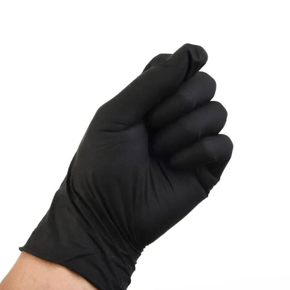 Cutie 100 manusi unica folosinta negre, nitril max, NN500 L-9, 05001758 Cofil