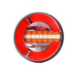 Lampa ceata fi142, 3 functii, LED Neon, cu pozitie si mers inapoi, 12-24V, hamburger, cablu 2m, stanga-dreapta, W154 1130 12F Was