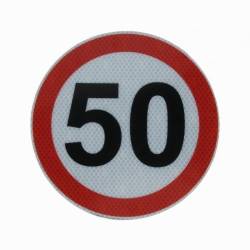 Autocolant reflectorizant limita viteza, fi15cm, 50km/h 5201-50 Automax