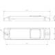 Lampa gabarit 100x32, LED, suport cu 2 urechi 12-36V, FT-018/C Fristom
