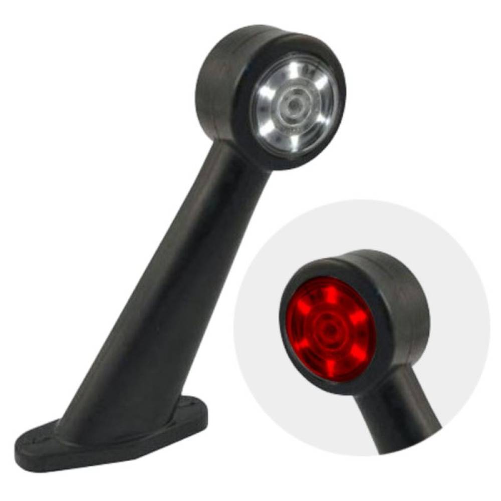 Lampa gabarit cu brat 187mm, oblic la 45°, LED, stanga/dreapta DLG003.3, L1163 Egkal Lampa gabarit cu brat 187mm, oblic la 45°, LED, stanga/dreapta DLG003.3, L1163 Egkal