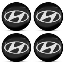 Set ornamente capace roti rasina, autoadeziv, Hyundai, 4 bucati, fi55, ZP046C Automax