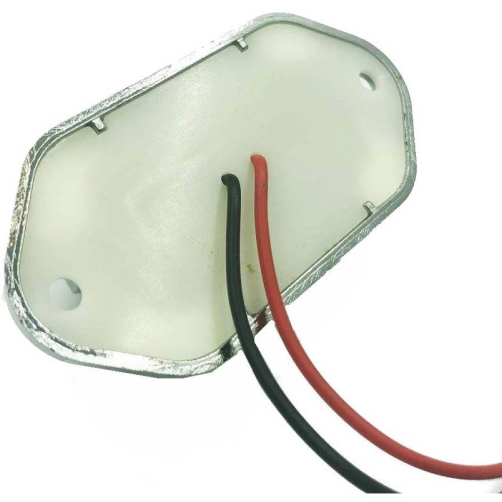 Lampa numar 6 LED-uri, 12-24V, aluminiu/crom/negru L101