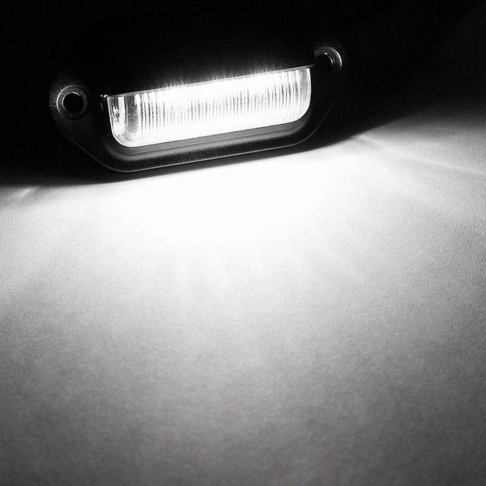 Lampa numar 6 LED-uri, 12-24V, aluminiu/crom/negru L101