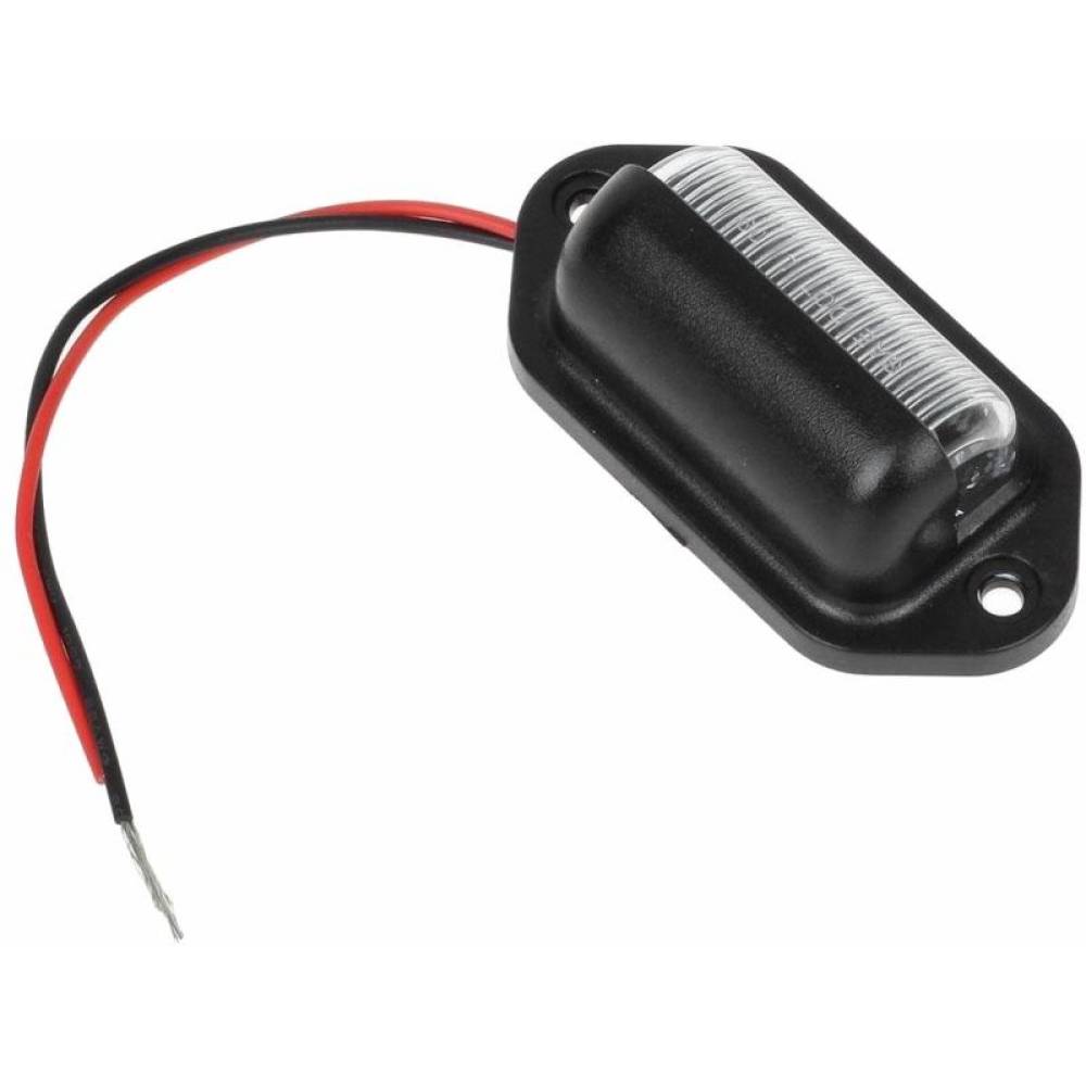 Lampa numar 6 LED-uri, 12-24V, aluminiu/crom/negru L101
