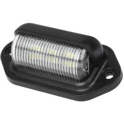 Lampa numar 6 LED-uri, 12-24V, aluminiu/crom/negru L101