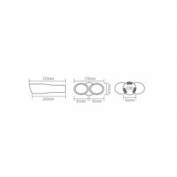 Ornament toba interior 38(56), exterior 178x67, L220, 0932 Automax