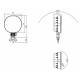 Lampa mers inapoi, 1 surub, 75x75, 12 LED-uri, FT-410 P Fristom Lampa mers inapoi, 1 surub, 75x75, 12 LED-uri, FT-410 P Fristom