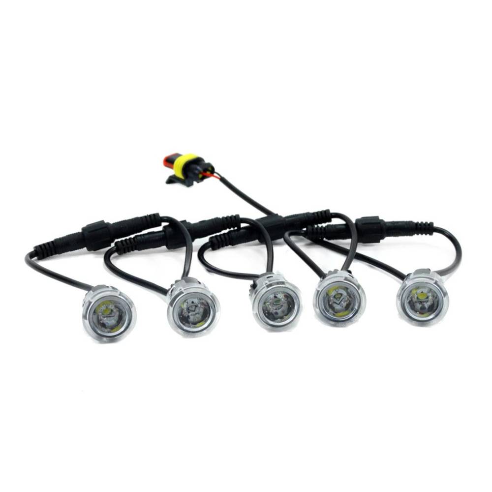 Set 10 bucati Proiector zi DRL Eyes, fi23, 12/24V, 502mini, 01521 Amio