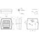 Lampa spate 99,6x93, 3 functii, LED Neon, FT-120 Bajonet 5 pini LED Fristom