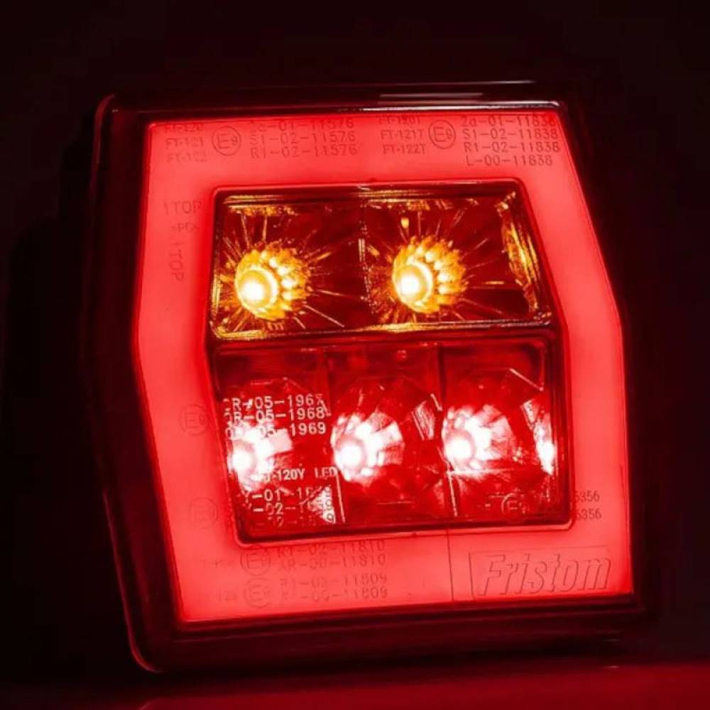 Lampa spate 99,6x93, 3 functii, LED Neon, FT-120 Bajonet 5 pini LED Fristom