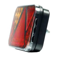 Lampa spate 200x130, LED, 6 functii, cu numar si ceata, cu mufa, FT-270 L TB PM Bajonet 5 pini Fristom