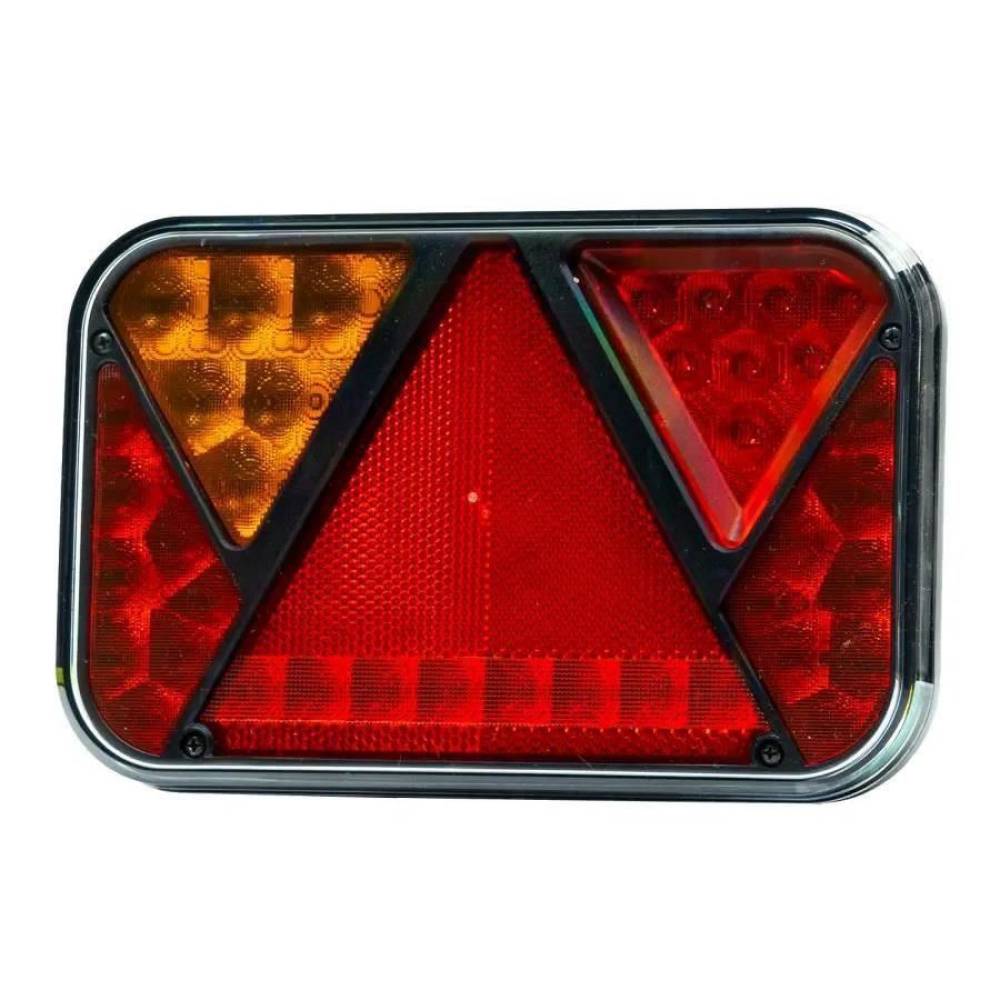 Lampa spate 200x130, LED, 6 functii, cu numar si ceata, cu mufa, FT-270 L TB PM Bajonet 5 pini Fristom