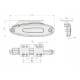Lampa gabarit 107x38, LED, FT-076 Z+K Fristom
