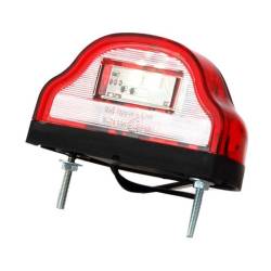 Lampa numar cu LED, tip cocoasa, rosie 101x58, W72 409 Was