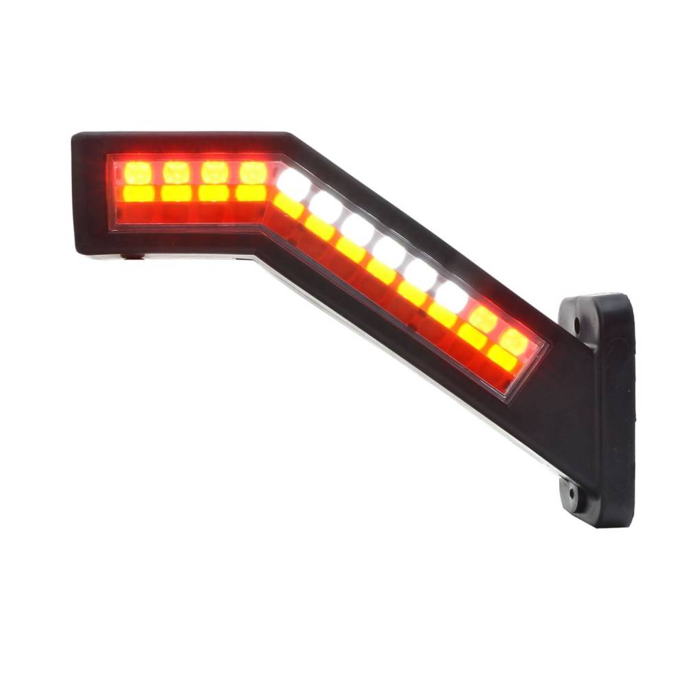 Lampa gabarit cu brat 185mm, cotit la 45°, multifunctionala 5 functii, stanga, LED, W168.9 1440L Was Lampa gabarit cu brat 185mm, cotit la 45°, multifunctionala 5 functii, stanga, LED, W168.9 1440L Was