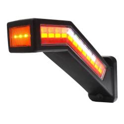 Lampa gabarit cu brat 185mm, cotit la 45°, multifunctionala 5 functii, stanga, LED, W168.9 1440L Was