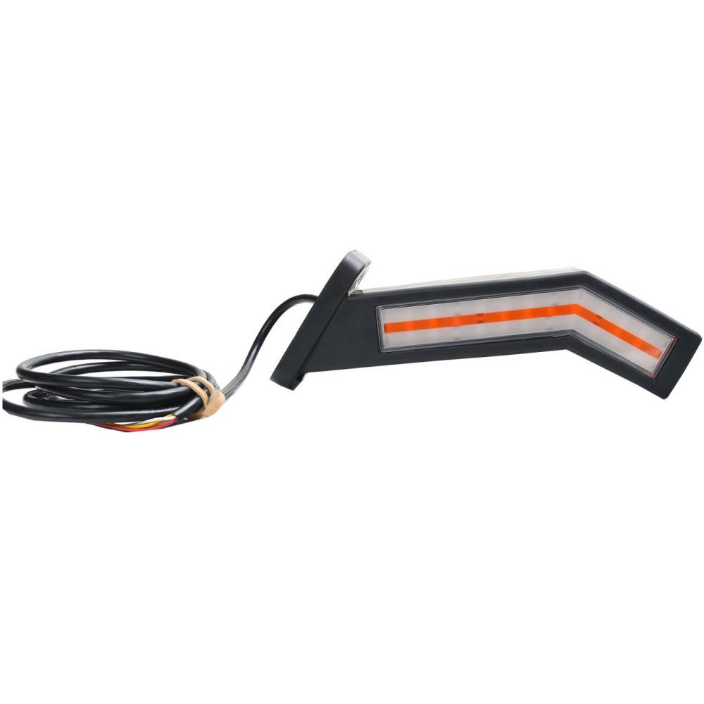 Lampa gabarit cu brat 185mm, cotit la 45° multifunctionala 6 functii, cu semnalizare dinamica, stanga, W168.9DD 1441DD L Was