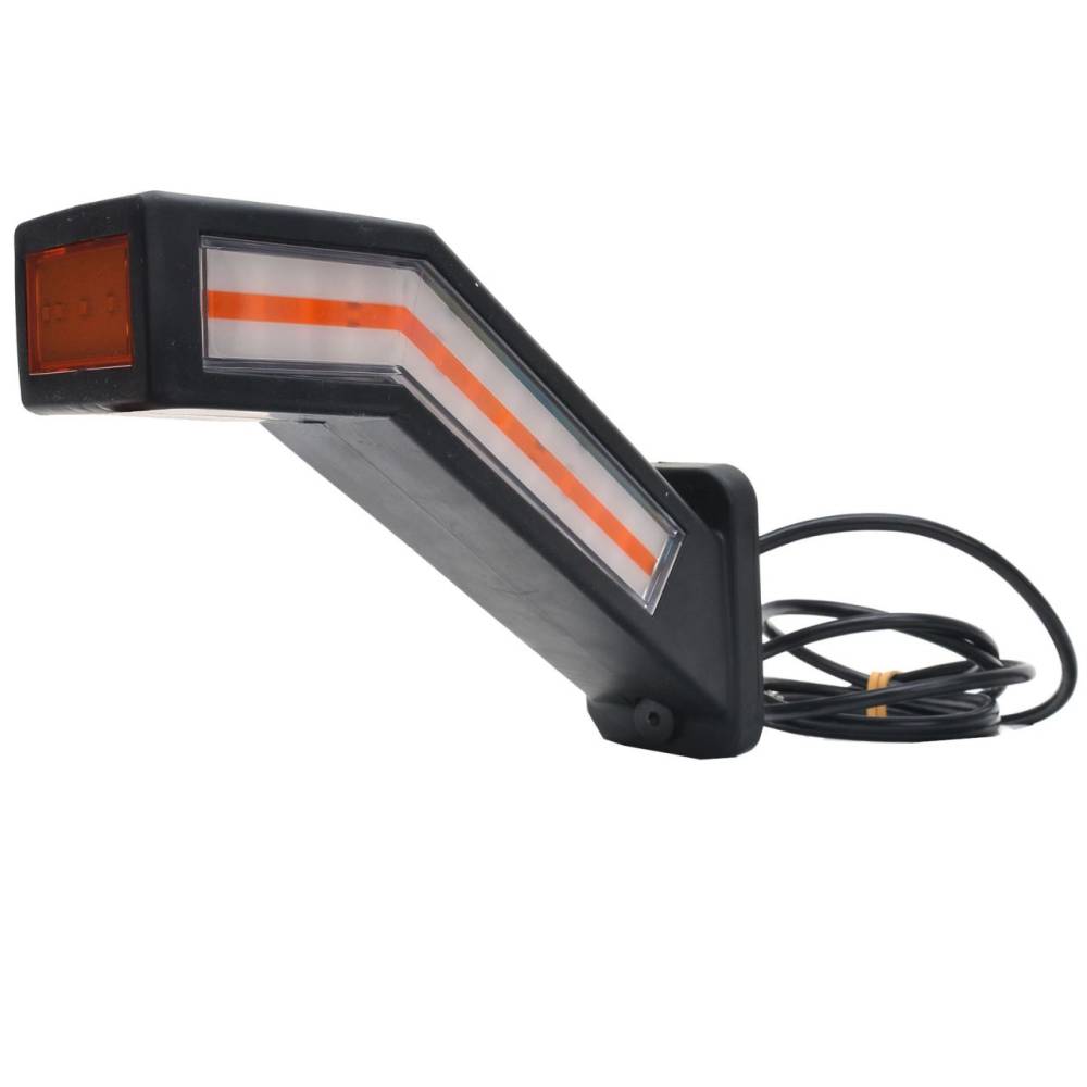 Lampa gabarit cu brat 185mm, cotit la 45°, multifunctionala 6 functii cu semnalizare dinamica, dreapta, W168.9DD 1441DD P Was