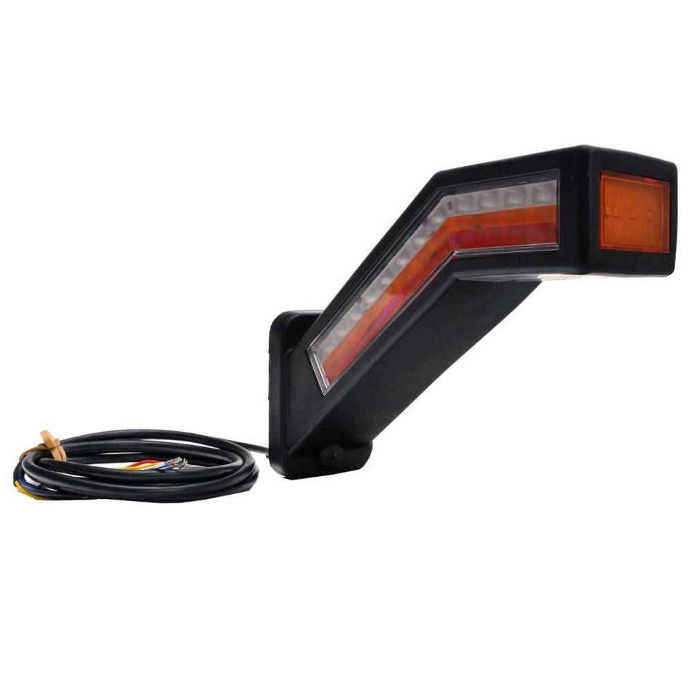 Lampa gabarit cu brat 185mm, cotit la 45°, multifunctionala 6 functii cu semnalizare dinamica, dreapta, W168.9DD 1441DD P Was
