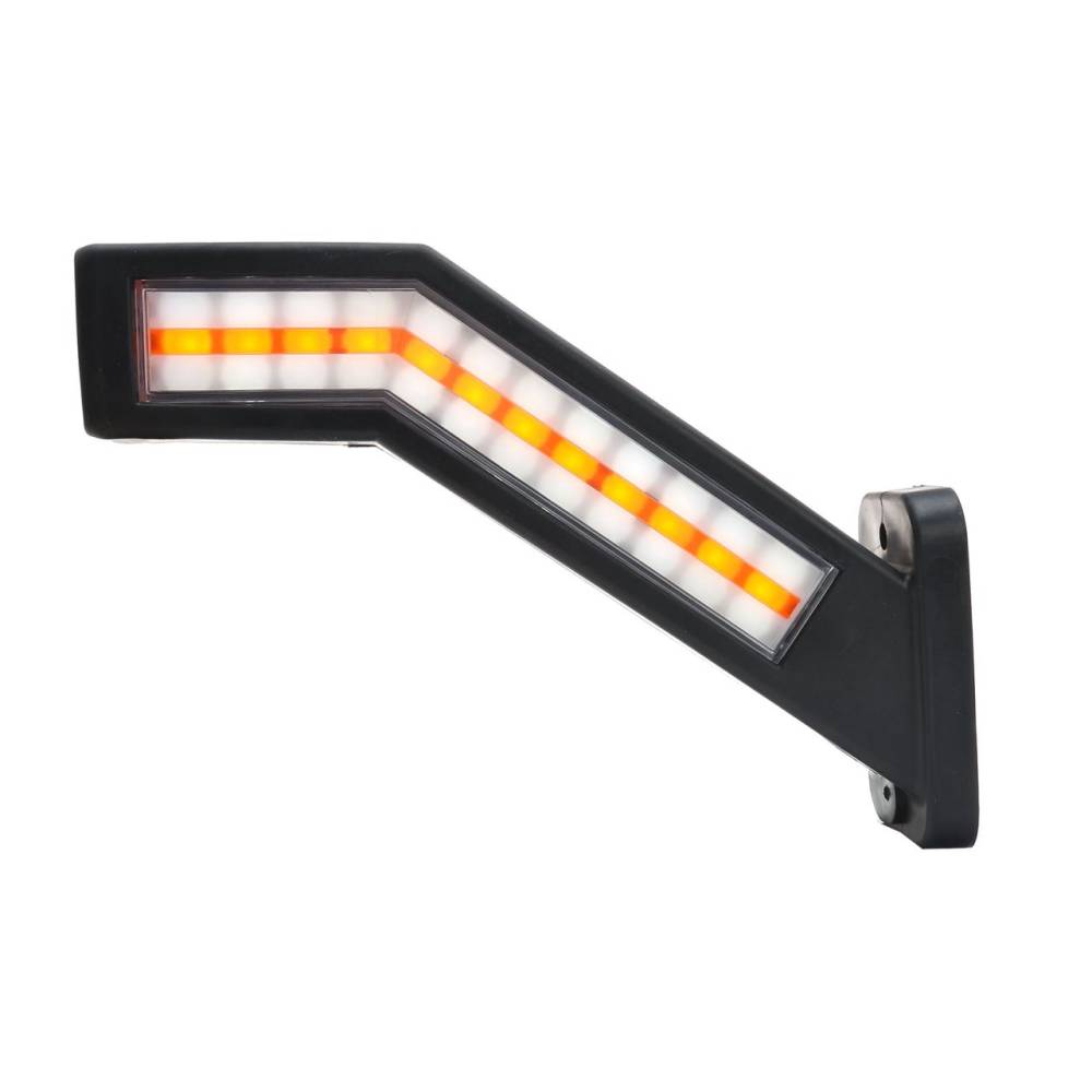 Lampa gabarit cu brat 185mm, cotit la 45°, multifunctionala 6 functii cu semnalizare dinamica, dreapta, W168.9DD 1441DD P Was