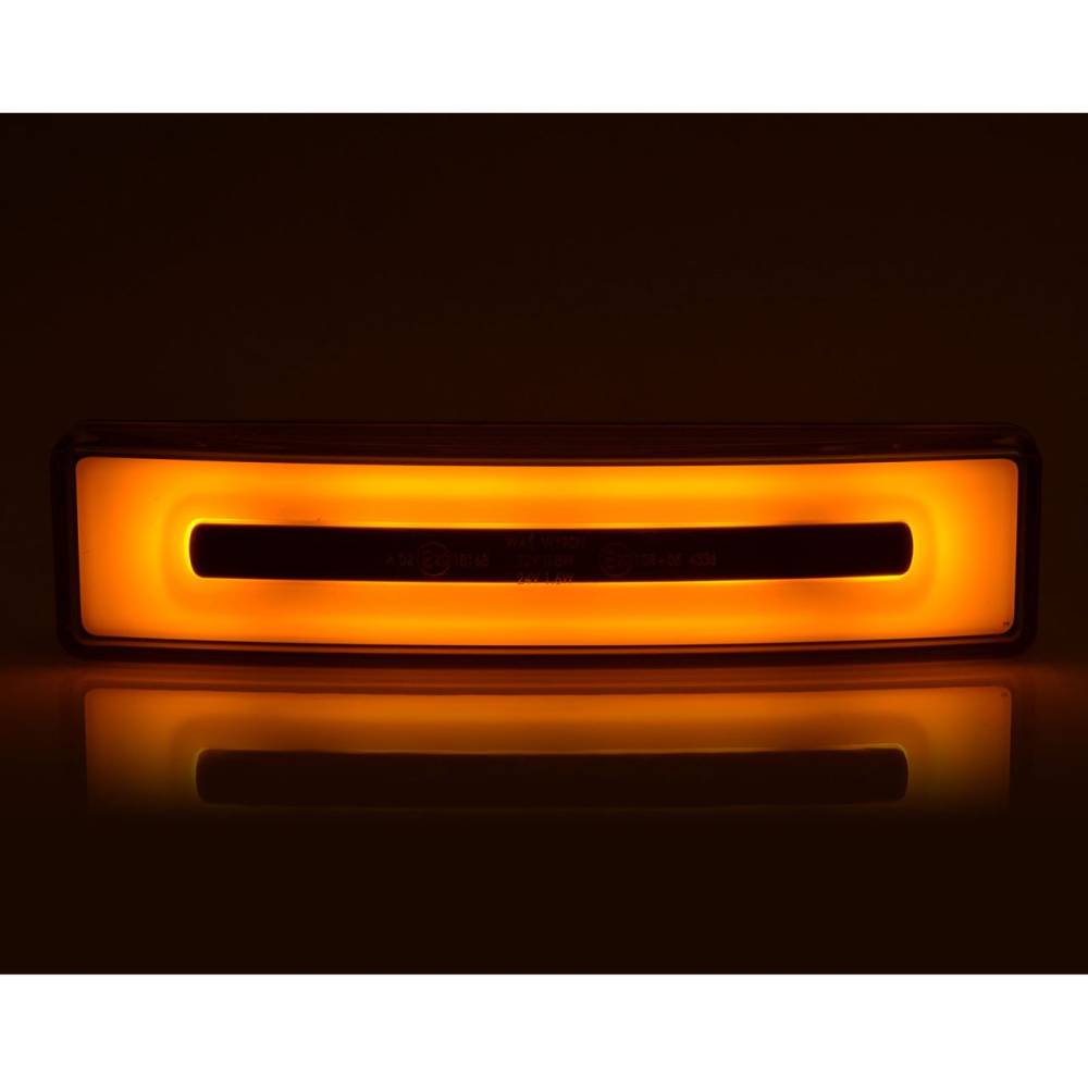 Lampa gabarit 180x43, LED, cu efect NEON, galbena, cu mufa, Scania 4&R W19ON 1423/I Was