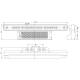 Lampa gabarit 246x58, LED, galbena, W37 182ZO Was