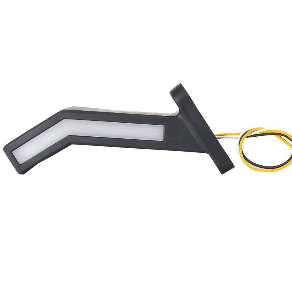 Lampa gabarit cu brat lung 185mm, cotit la 45° 3 functii, cu semnalizare, stanga, W168.6 1258L Was Lampa gabarit cu brat lung 185mm, cotit la 45° 3 functii, cu semnalizare, stanga, W168.6 1258L Was