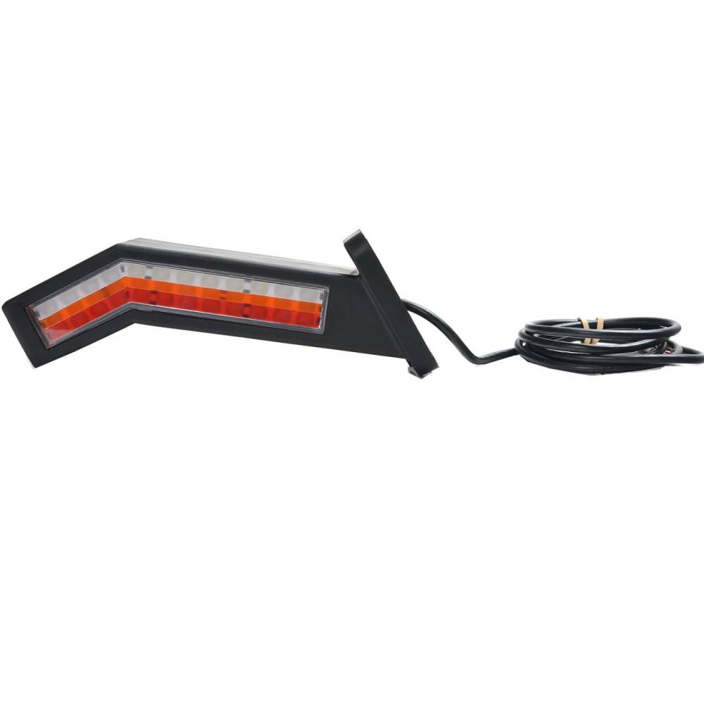 Lampa gabarit cu brat 185mm, cotit la 45°, multifunctionala, 6 functii cu semnalizare dinamica, stanga, LED, W168.9DD 1443DD L Was