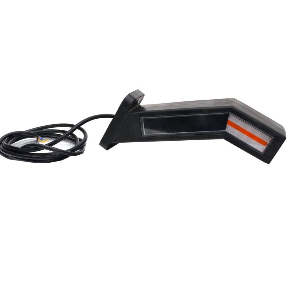Lampa gabarit cu brat 185mm, cotit la 45°, multifunctionala, 6 functii cu semnalizare dinamica, stanga, LED, W168.9DD 1443DD L Was