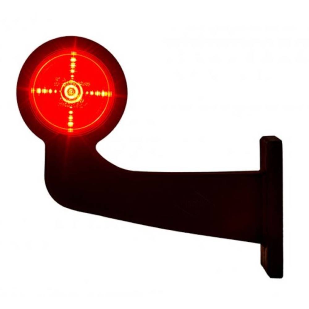 Lampa gabarit brat 192mm, cotit la 90°, LED, Old School, stanga LD 2620 Horpol