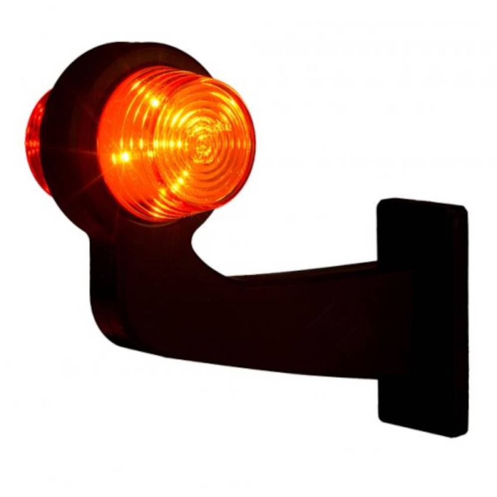 Lampa gabarit brat 192mm, cotit la 90°, LED, Old School, dreapta, LD 2621 Horpol 