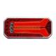 Lampa spate 236x104, 4 functii, cu numar jos, cu mufa 7 pini, dreapta, W150 1110 P Was7