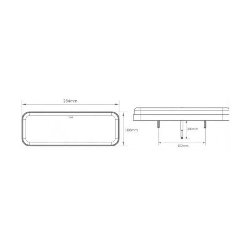 Lampa stop 284x100, LED, stanga, L1871 TruckLed Lampa stop 284x100, LED, stanga, L1871 TruckLed