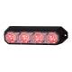 Proiector stroboscopic 4 LED-uri girofar grila, rosu, 12-24V, 12W, LDO 2259 Horpol