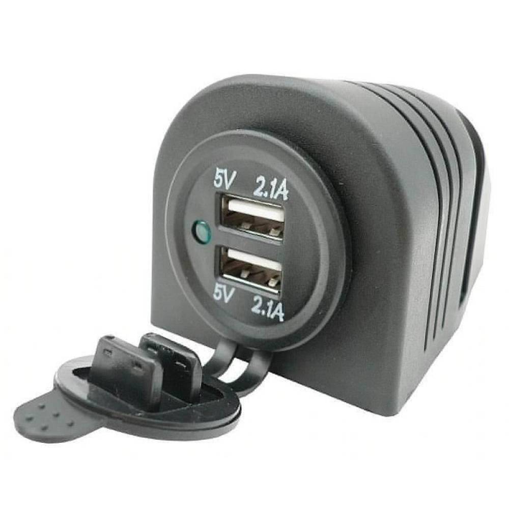 Priza cu 2 USB, 2x2.1A, 12/24V, HUGO 42719 CarCo