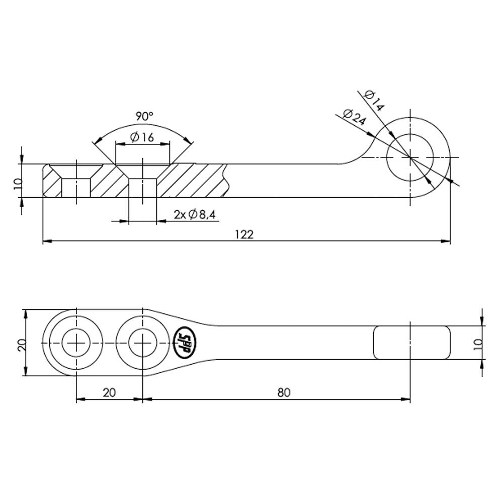 Contraplaca la inchizator oblon (pentru ZB-16-03/04) Z-16-3 SPP