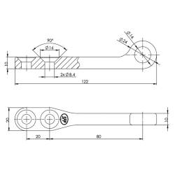 Contraplaca la inchizator oblon (pentru ZB-16-03/04) Z-16-3 SPP